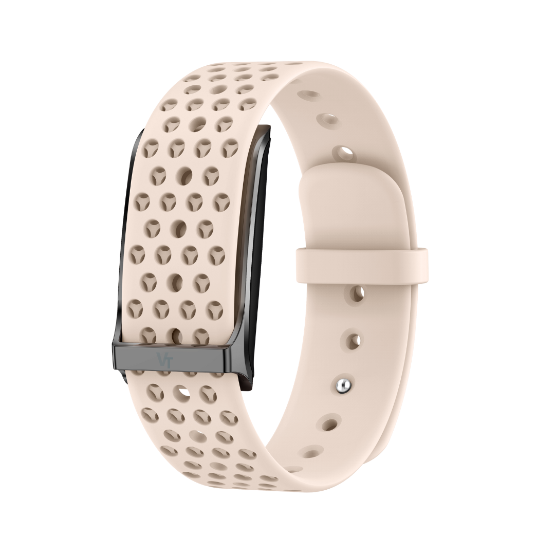VitaTrack ONE - Capteur de Santé Intelligent - Bracelet Sport Rose Poudré - Vitatrack