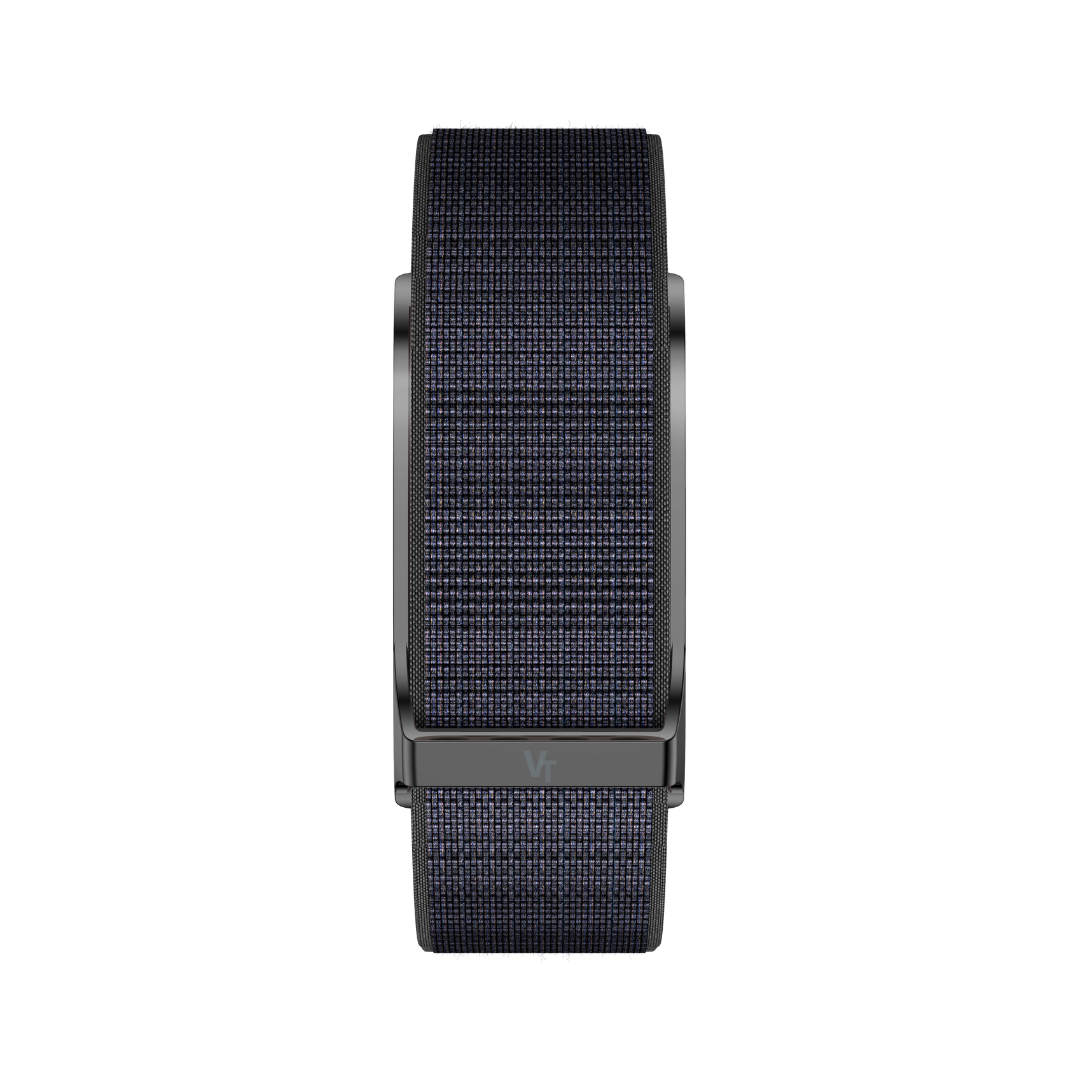 VitaTrack ONE - Capteur de Santé Intelligent - Bracelet Nylon Tressé Onyx - Vitatrack
