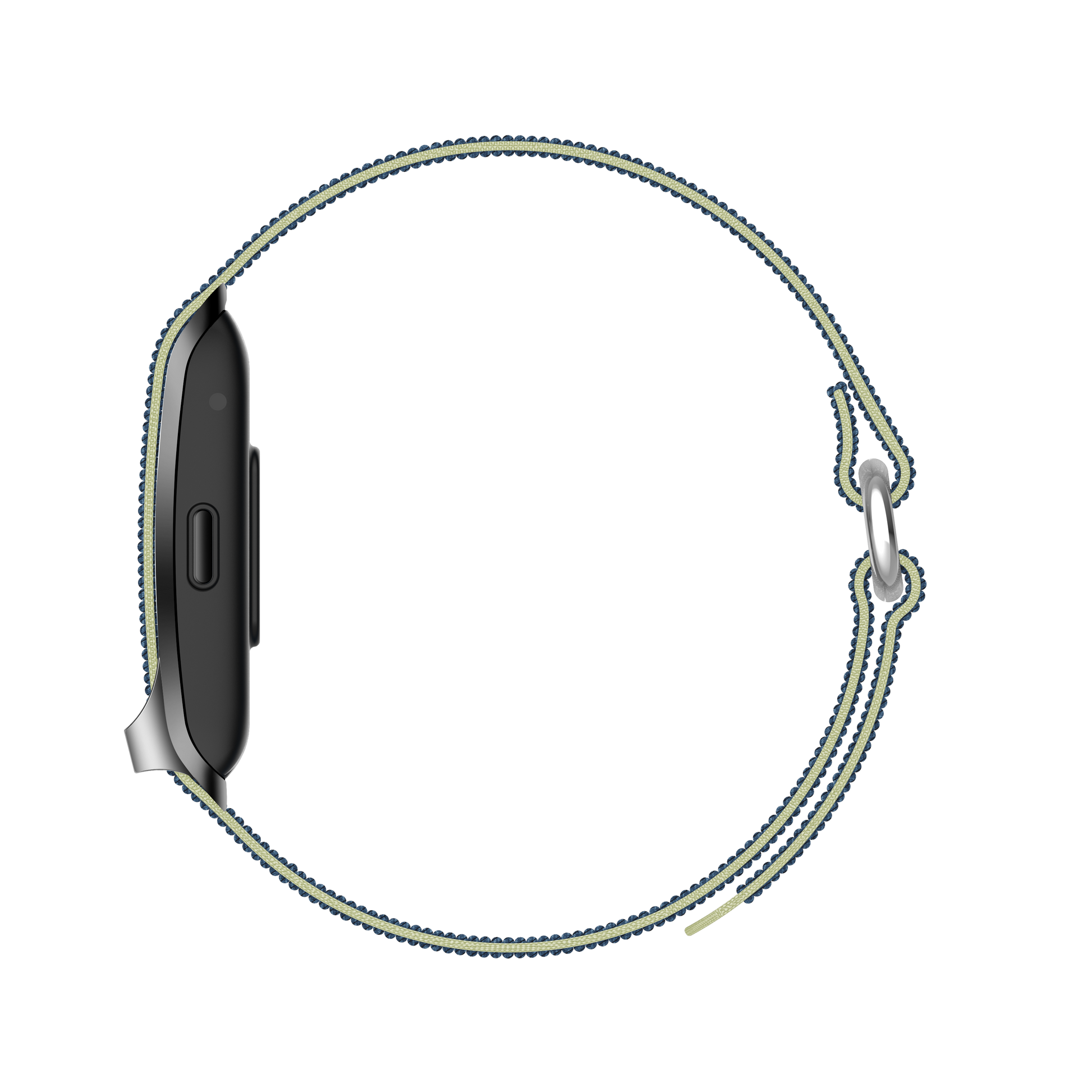 VitaTrack ONE - Capteur de Santé Intelligent - Bracelet Nylon Tressé Nuit Étoilée - Vitatrack