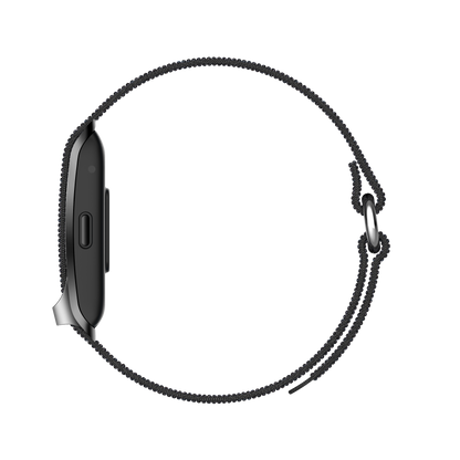 VitaTrack ONE - Capteur de Santé Intelligent - Bracelet Nylon Tressé Onyx - Vitatrack