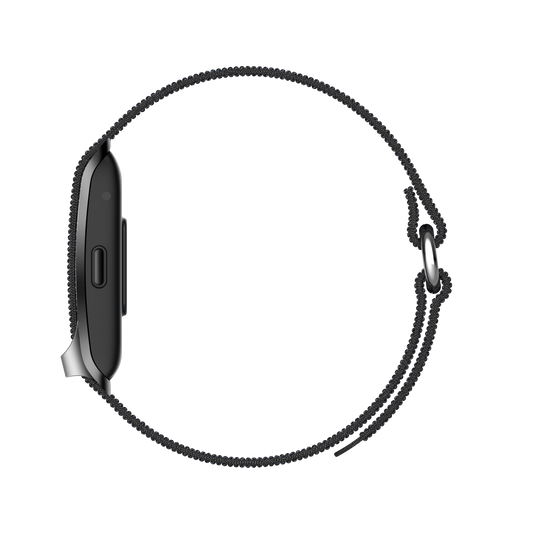 VitaTrack ONE - Capteur de Santé Intelligent - Bracelet Nylon Tressé Onyx - Vitatrack